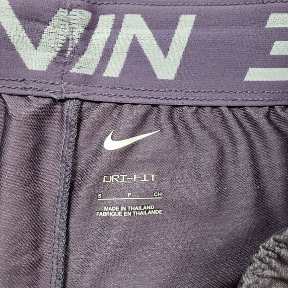 Nike Dri-Fit Shorts Womens Small Purple Running Drawstring Swoosh Activewear - Picture 4 of 8